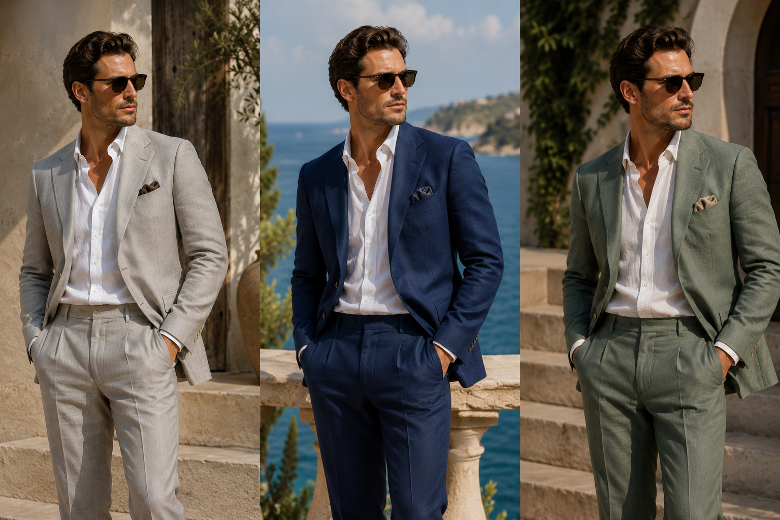 Linen & summer suits — custom colours